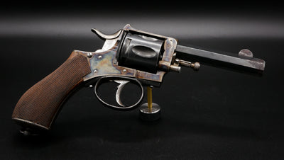 Revolver de type Webley RIC repensé par Max Fliegenschmidt. Jaspage splendide !