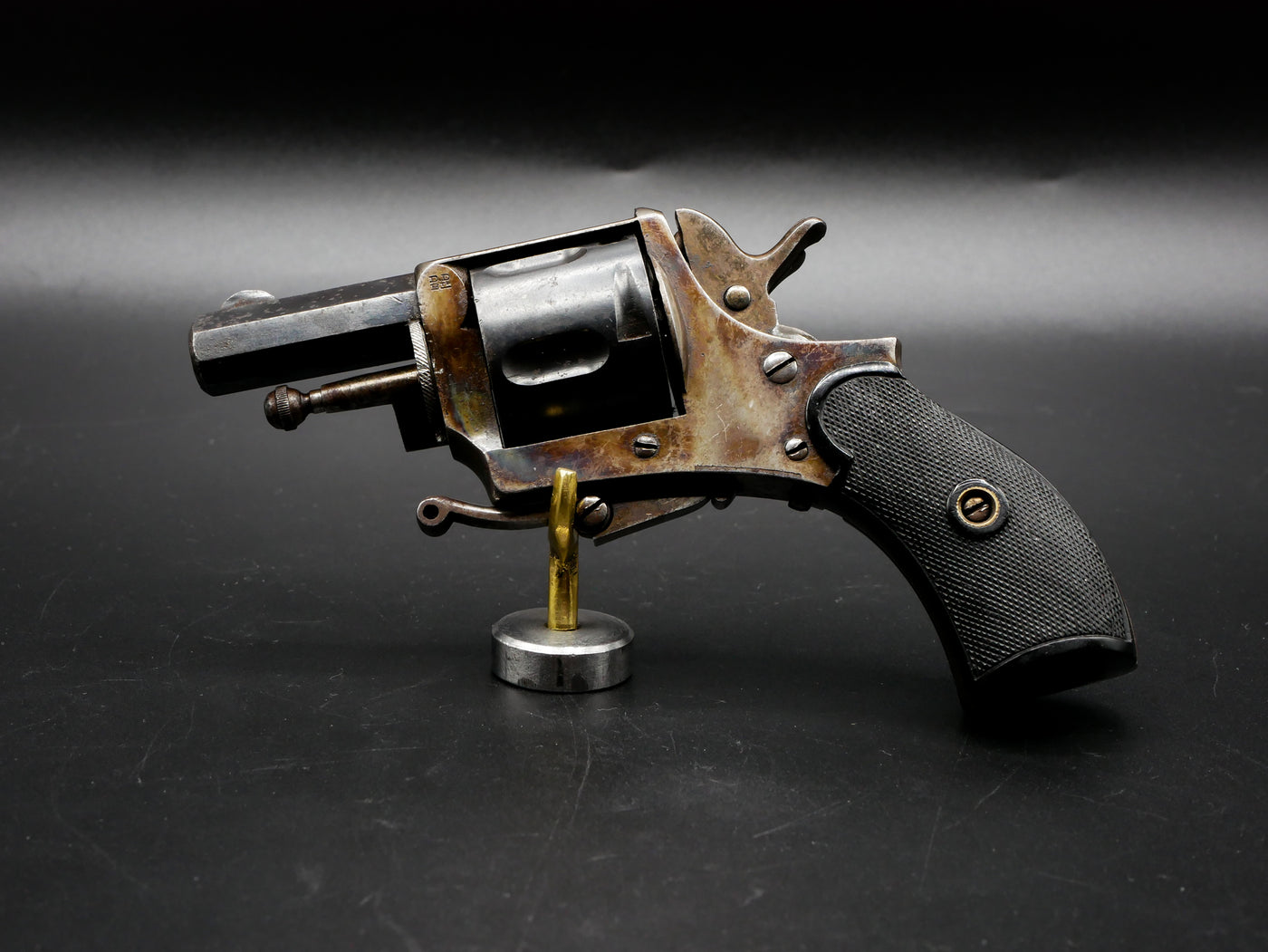 Magnifique Revolver Type Bulldog Jaspé Dieudonné Debouxthay cal 320