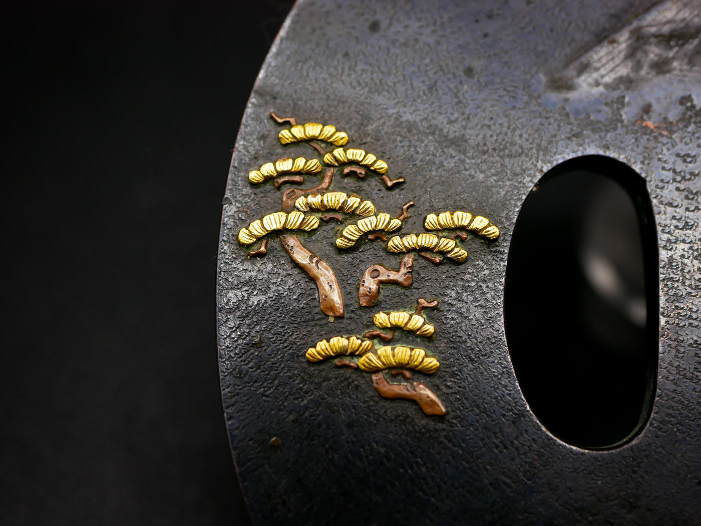 Tsuba Marugata Japon Epoque Edo, Parfait état de conservation