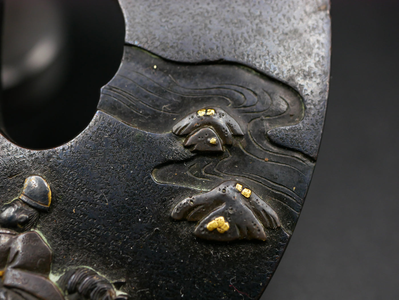 Tsuba Marugata Japon Epoque Edo, Parfait état de conservation