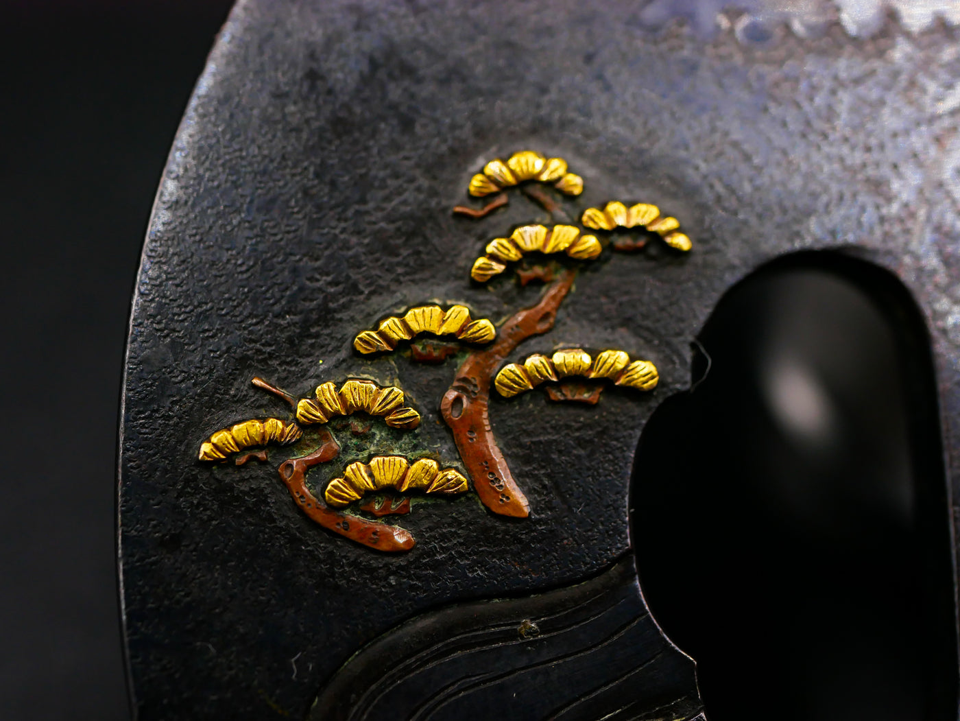 Tsuba Marugata Japon Epoque Edo, Parfait état de conservation